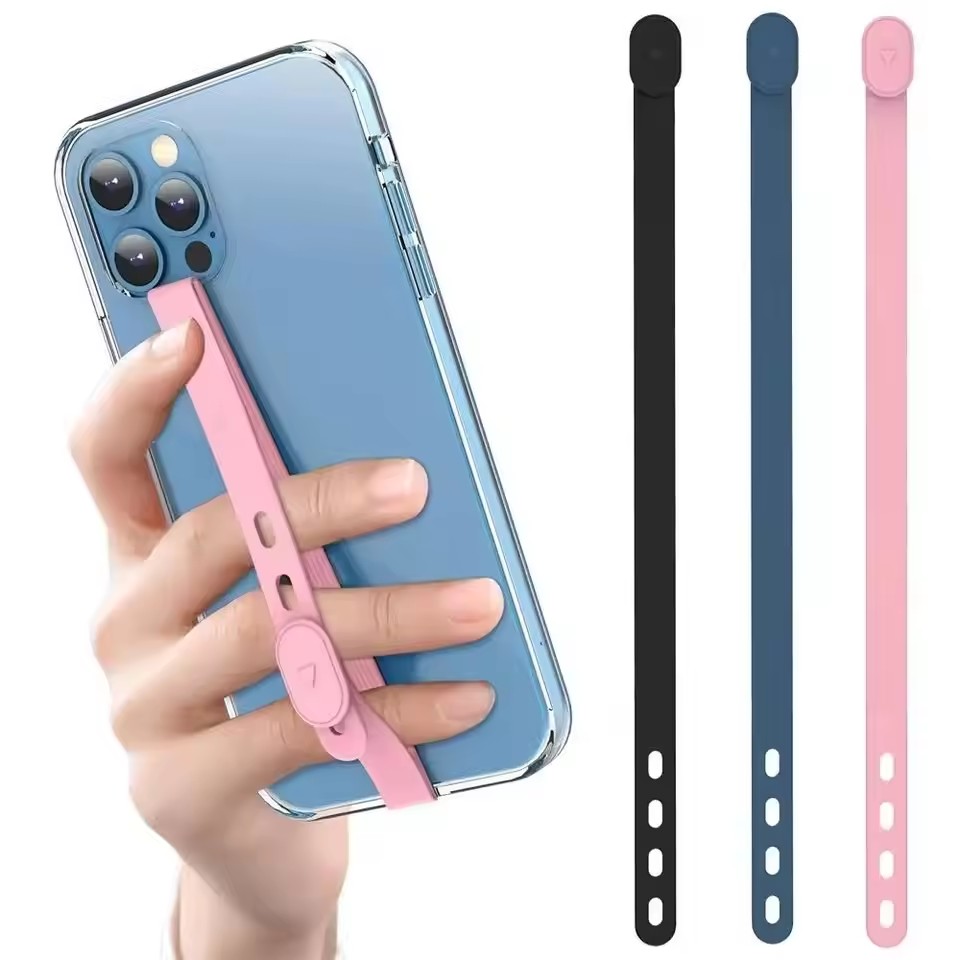 Phone Accessories Pouch - Draagbare siliconen telefoonriem Verstelbare anti-verloren telefoonhoes