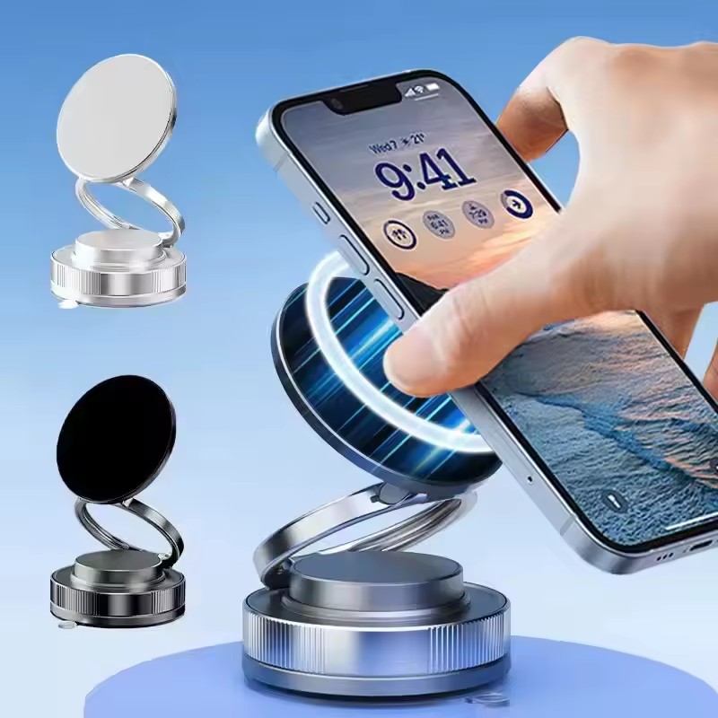 Phone Accessories For Car - 2026 Vacuüm Dubbelzijdige Magnetische Zuignap Houder