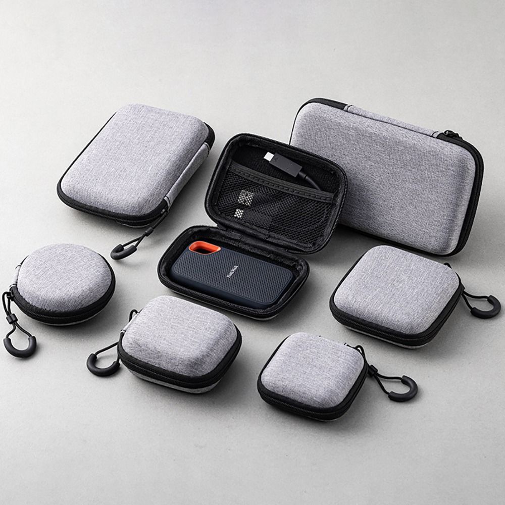 Phone Accessories Usa - 1 stuks oortelefoon/telefoon/oplaadkabel EVA opbergtas voor