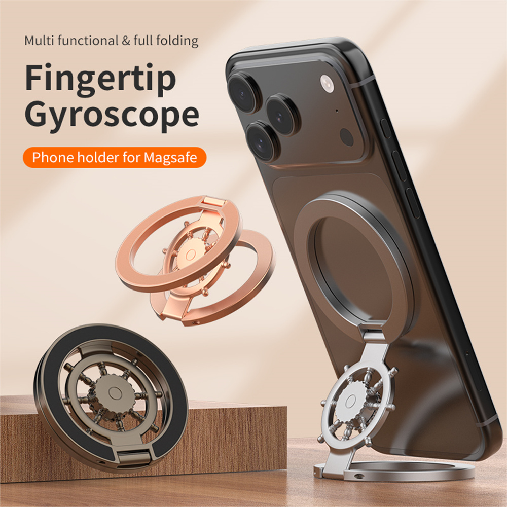 Phone Accessories Popsocket - Metalen vingertop-gyroscoop magnetische telefoonhouder voor Magsafe