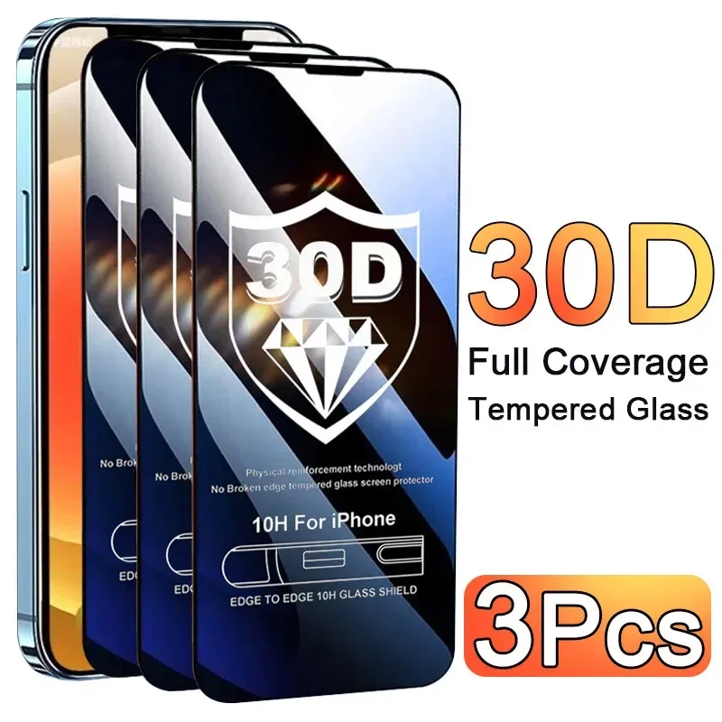 Phone Accessories Pouch - 3-delige glazen beschermhoes voor iPhone 17
