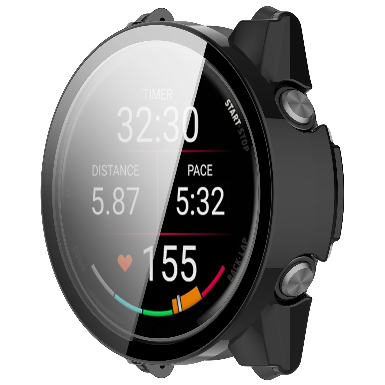 Tempered Glass Screen - WANLONFENG Voor Garmin Forerunner 570 42mm