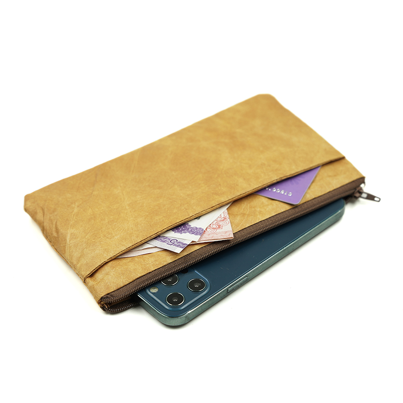 Phone Accessories Pouch - Ultraslanke vezelpapieren hoes met ritssluiting 6,7-inch