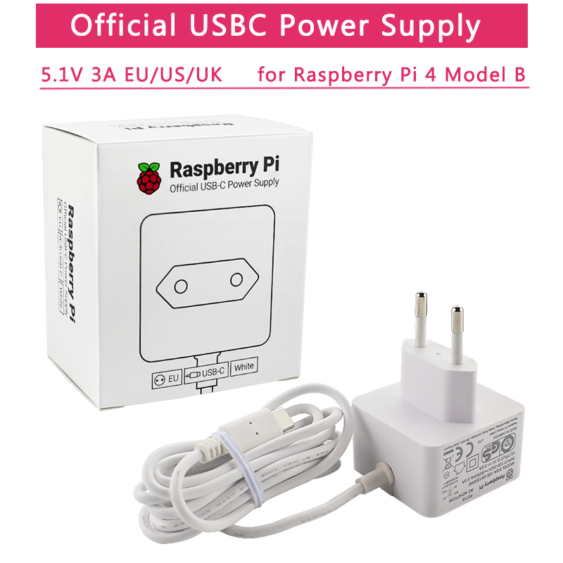 Phone Accessories Uk - Officiële Raspberry Pi 4 Voeding 5V