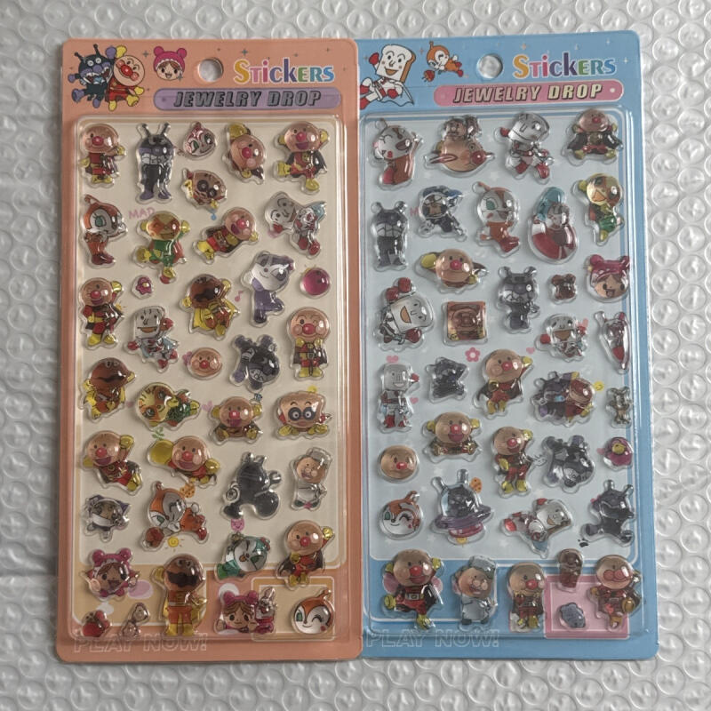 Phone Accessories Pouch - Kawaii Anpanman 3D reliëfsticker creativiteit cartoon