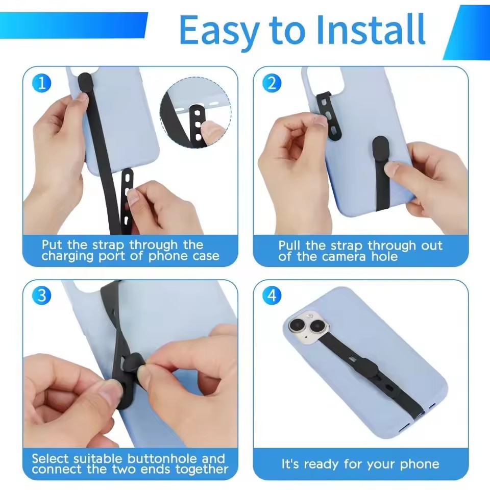 Draagbare siliconen telefoonri - Phone Accessories Pouch recensie en prijs