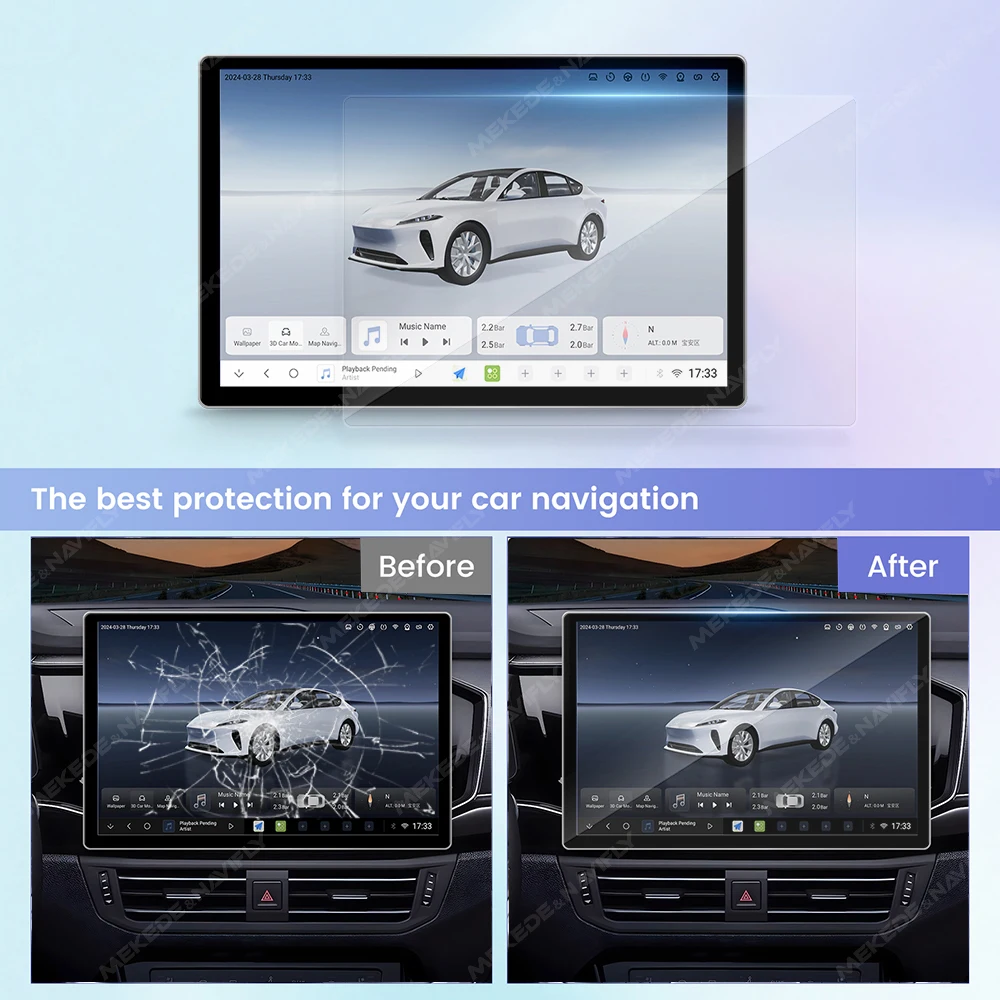 Voor 11,5 13 inch radio gehard - Tempered Glass Screen recensie en prijs