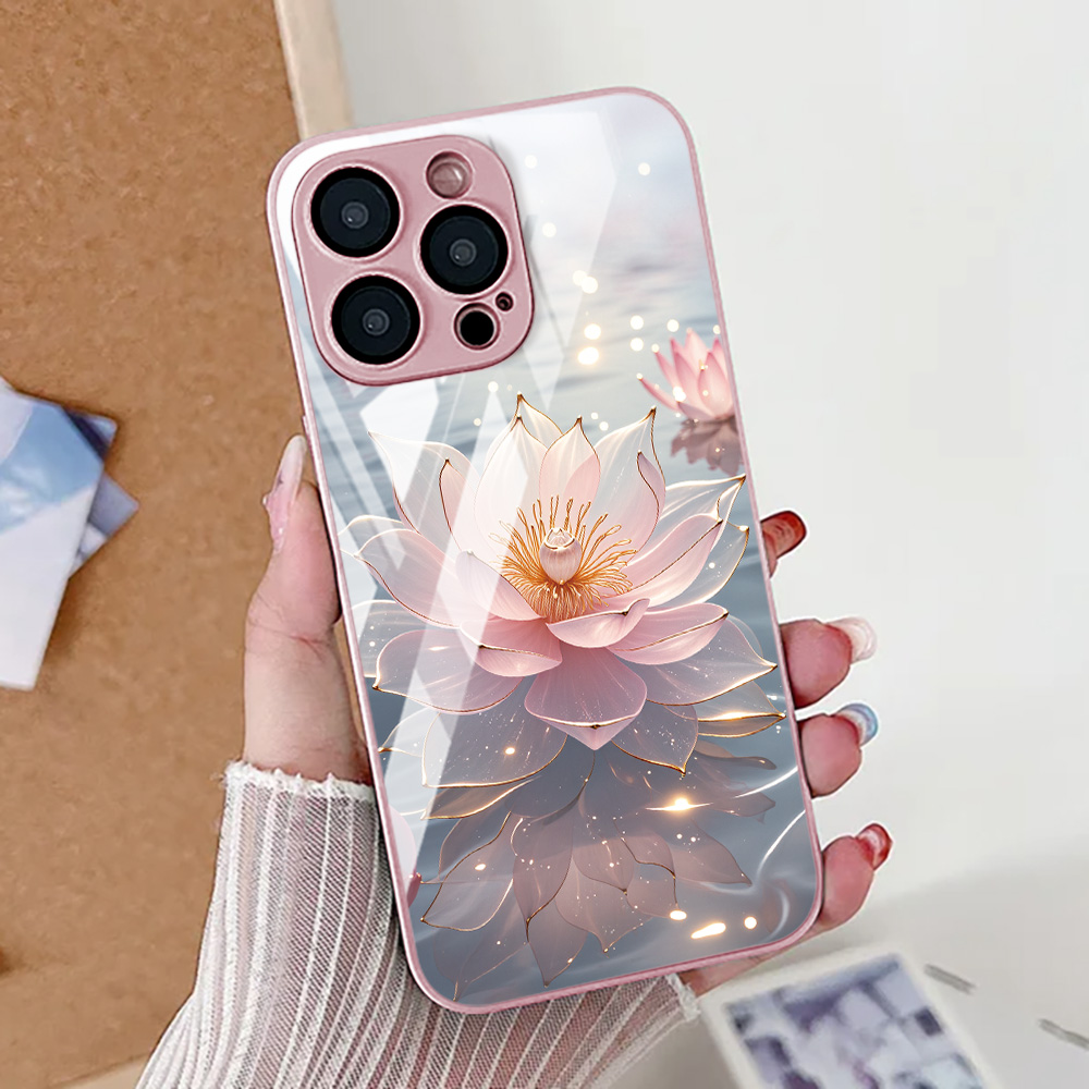 Lotusbloem telefoonhoesje voor - Tempered Glass Screen recensie en prijs